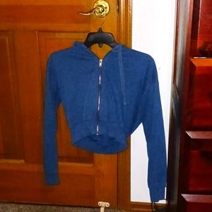 Blue cropped jacket